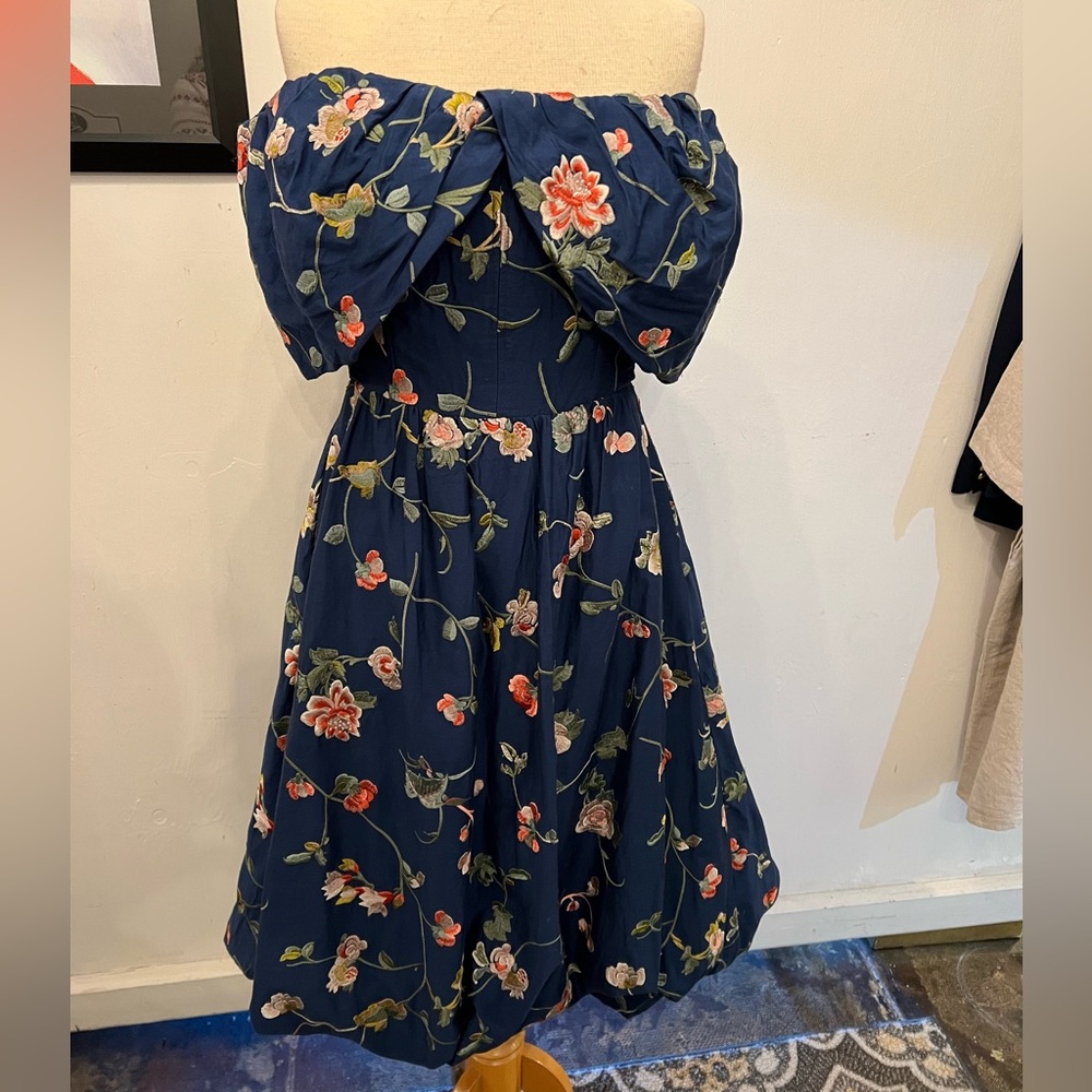 Sea New York Off the Shoulder Embroidered Dress